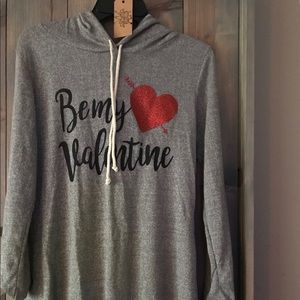 Valentine tunic hoodie